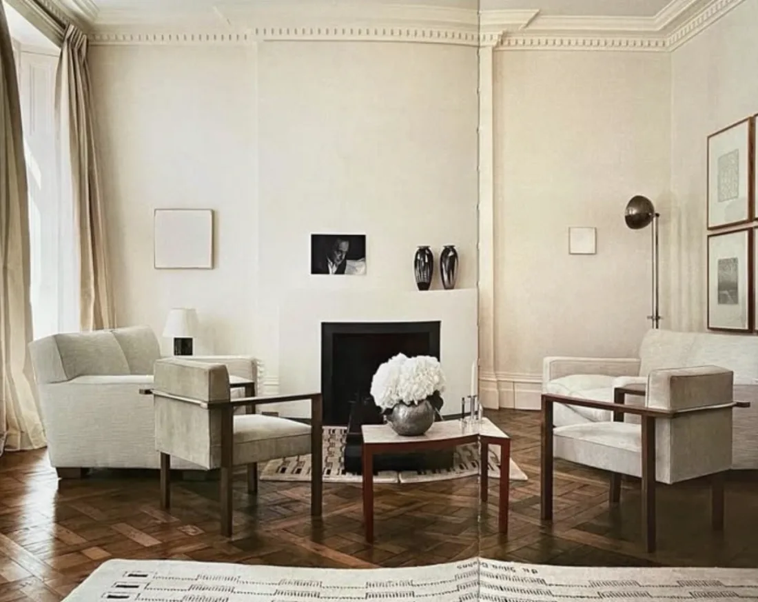 AD100 studio — pale sitting room with parquet floor